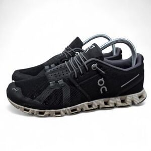 On Cloud Women's Running Shoes Size 8 Black White Mesh Speed Laces 19.0001